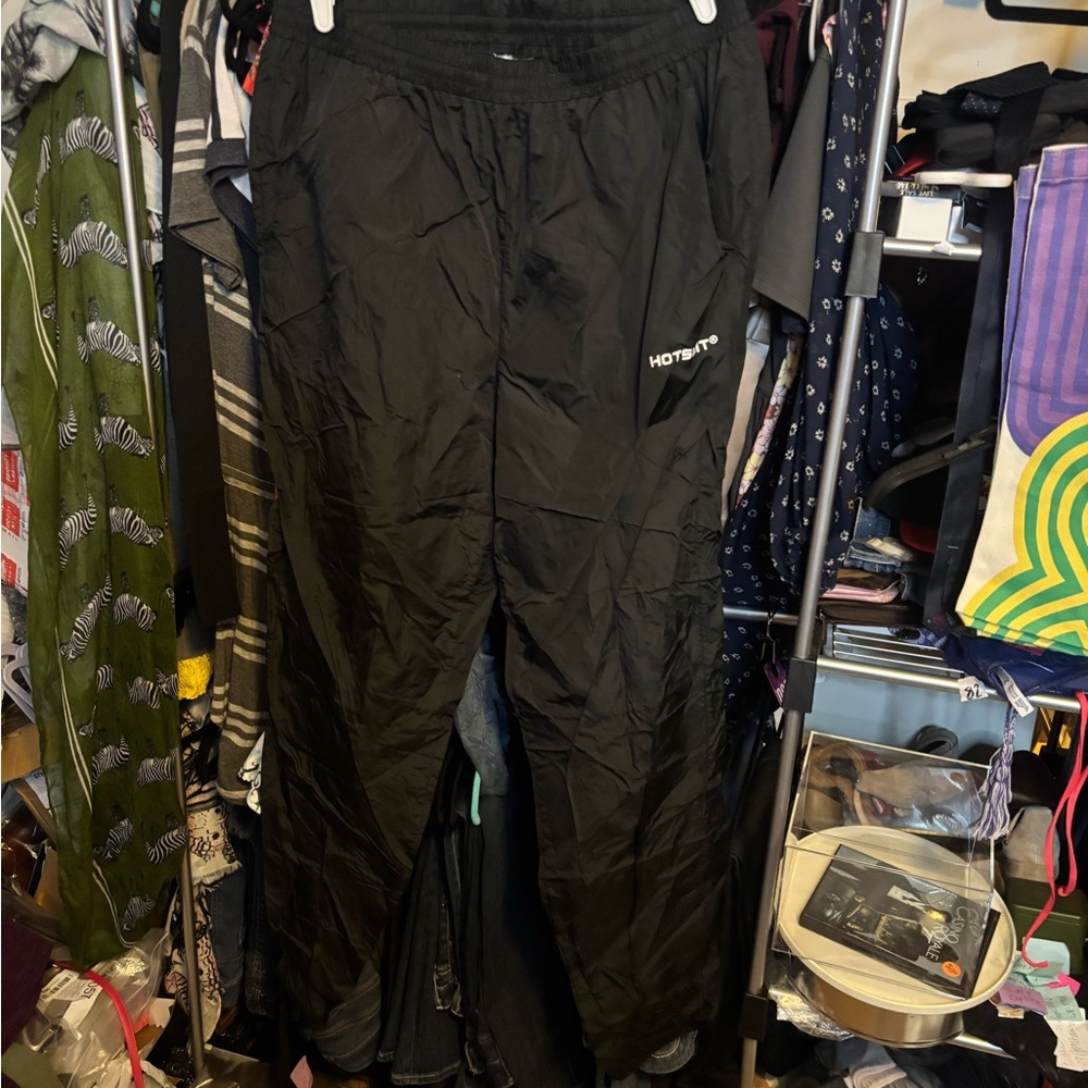 Black Men's Hot Suit Pants for Reducing Water Weight/ Sweating